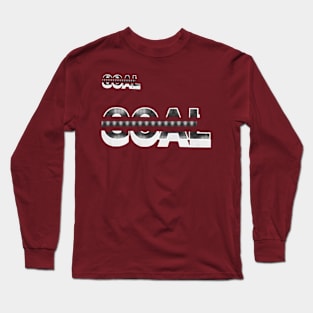 GOAL nice text art design. Long Sleeve T-Shirt